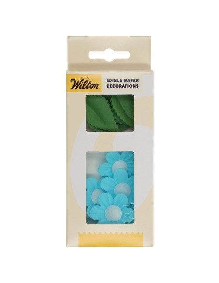 Wilton Ouwel Decoraties Bloem & Blad Blauw -11st