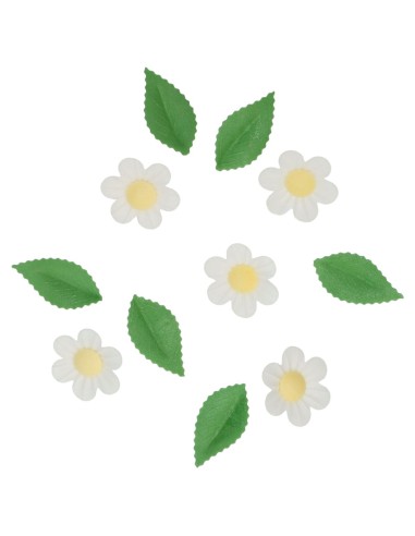 Wilton Ouwel Decoraties Bloem & Blad Wit -11st