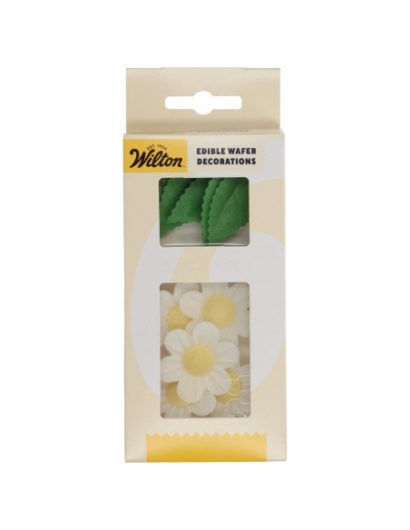Wilton Ouwel Decoraties Bloem & Blad Wit -11st