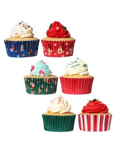 PME Folie Baking Cups Kerst Kerstman Mix -100st- 2