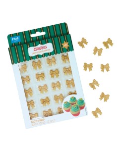 PME Suikerdecoratie Gouden Strikjes -12st-