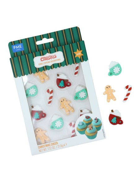 PME Suikerdecoratie Kerst -12st-