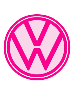 3D Uitsteker op Maat: Volkswagen Logo met Stempel