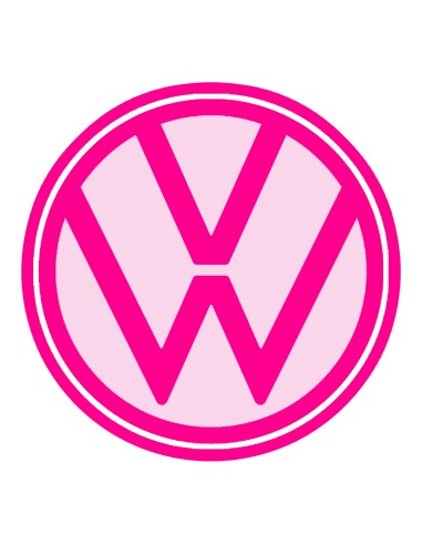 3D Uitsteker op Maat: Volkswagen Logo met Stempel