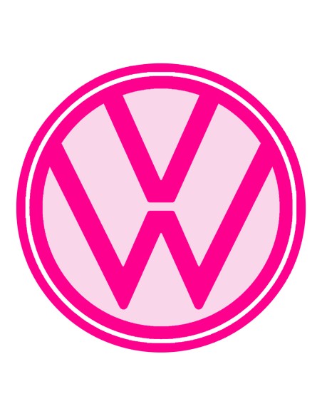 3D Uitsteker op Maat: Volkswagen Logo met Stempel