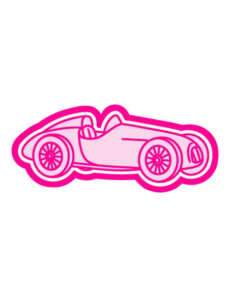 3D Uitsteker op Maat: Vintage Auto met Stempel