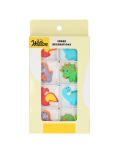Wilton Suikerdecoratie Vrolijke Dino's -8st- 2