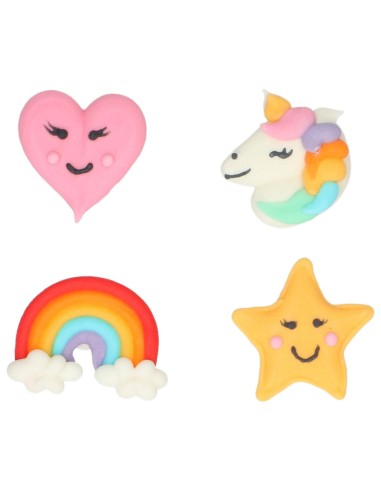 Wilton Suikerdecoratie Eenhoorndroom -8st-