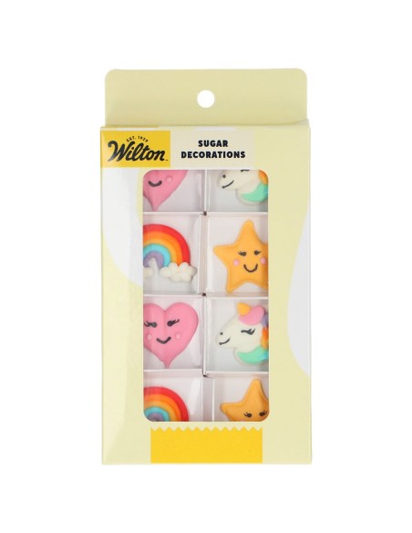 Wilton Suikerdecoratie Eenhoorndroom -8st-