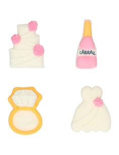 Wilton Suikerdecoratie Droombruiloft -8st-