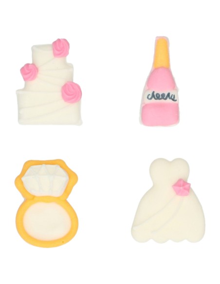 Wilton Suikerdecoratie Droombruiloft -8st-