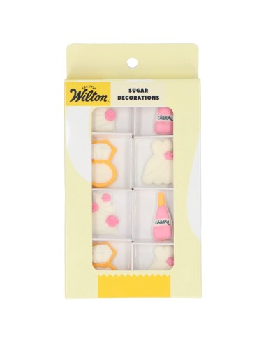 Wilton Suikerdecoratie Droombruiloft -8st-
