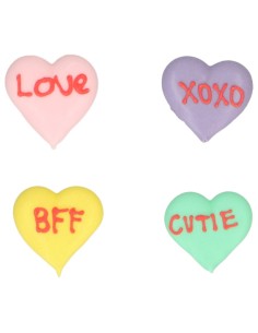 Wilton Suikerdecoratie Liefdesbriefjes -8st-