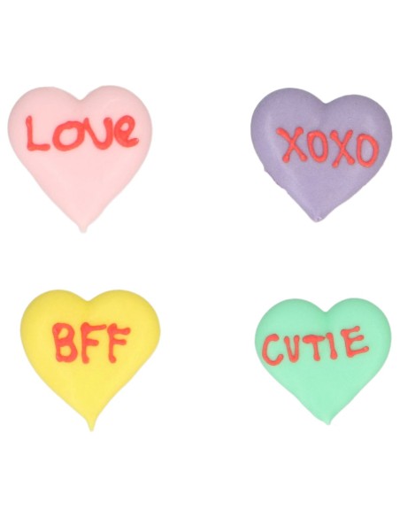 Wilton Suikerdecoratie Liefdesbriefjes -8st-