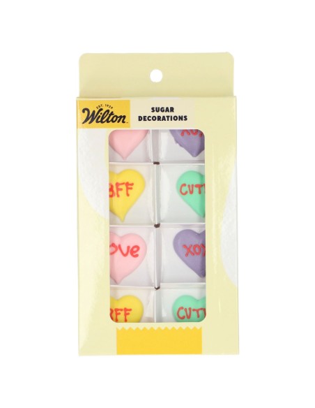 Wilton Suikerdecoratie Liefdesbriefjes -8st-