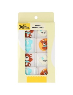 Wilton Suikerdecoratie Baby Blauw -8st- 2