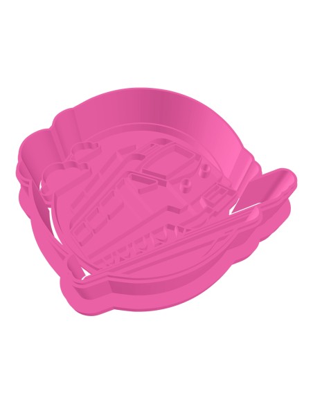 3D Uitsteker op Maat: Trein en Wolken met Stempel