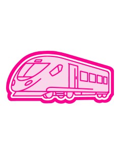 3D Uitsteker op Maat: Trein met Stempel