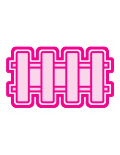 3D Uitsteker op Maat: Treinrails met Stempel