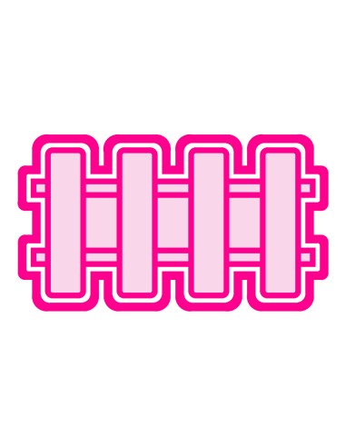 3D Uitsteker op Maat: Treinrails met Stempel