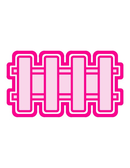 3D Uitsteker op Maat: Treinrails met Stempel