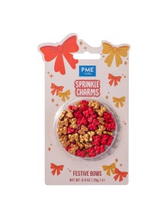 PME Sprinkle Charms Feestelijke Strikken -25gr-