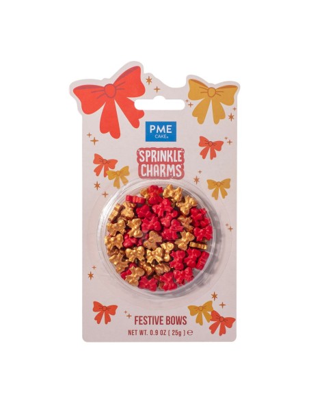 PME Sprinkle Charms Feestelijke Strikken -25gr-