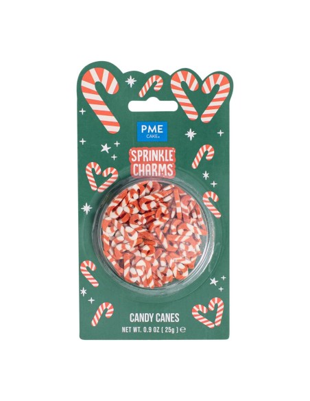 PME Sprinkle Charms Candy Cane -25gr-