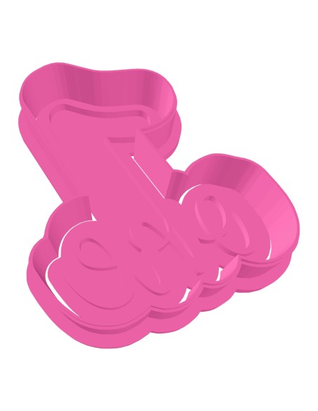 3D Uitsteker op Maat: Cijfer 1 - One