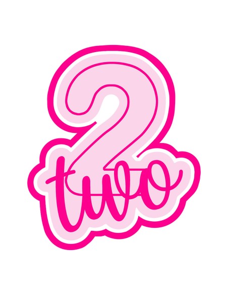 3D Uitsteker op Maat: Cijfer 2 - Two