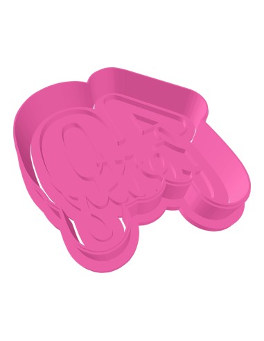 3D Uitsteker op Maat: Cijfer 40 - Forty