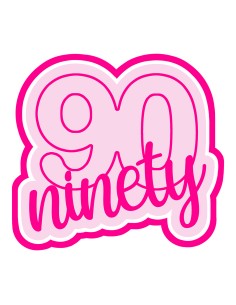 3D Uitsteker op Maat: Cijfer 90 - Ninety