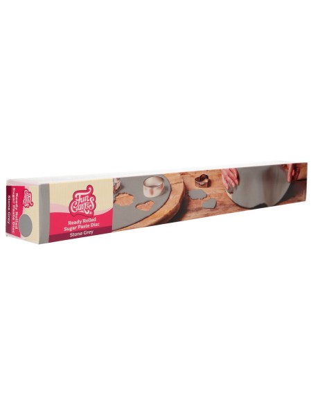 FunCakes Uitgerolde Fondant Disc Stone Grey