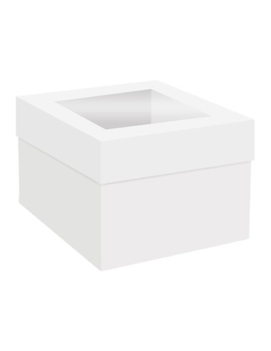 Simply Making Taartdoos Wit met Venster 15x15x15cm -1st-