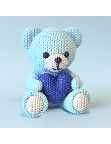 3D Taarttopper op Maat: Beertje Blauw