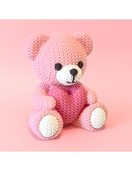 3D Taarttopper op Maat: Beertje Roze