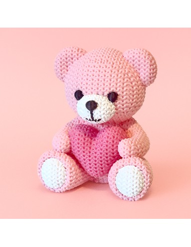 3D Taarttopper op Maat: Beertje Roze