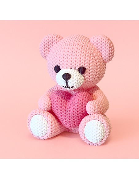 3D Taarttopper op Maat: Beertje Roze