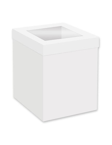 Simply Making Hoge Taartdoos Wit met Venster 20x20x25cm -1st