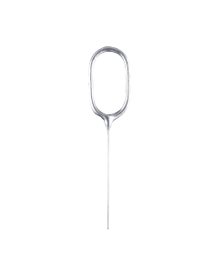 Feeststerretje Cijfer 0 - Zilver