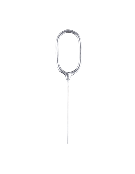 Feeststerretje Cijfer 0 - Zilver