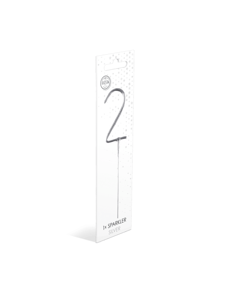 Feeststerretje Cijfer 2 - Zilver