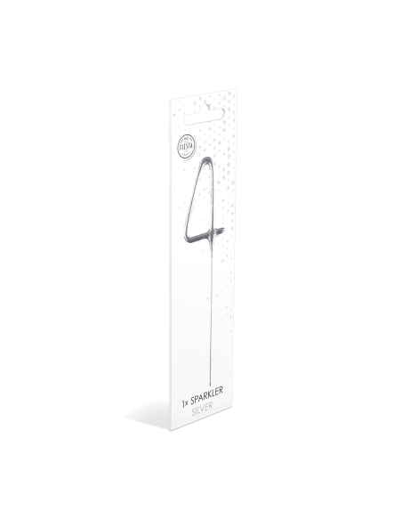 Feeststerretje Cijfer 4 - Zilver