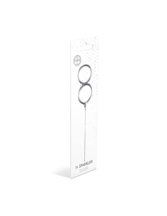 Feeststerretje Cijfer 8 - Zilver 2