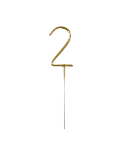 Feeststerretje Cijfer 2 - Goud