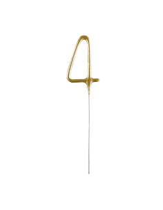 Feeststerretje Cijfer 4 - Goud