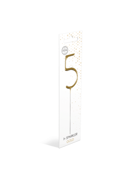 Feeststerretje Cijfer 5 - Goud