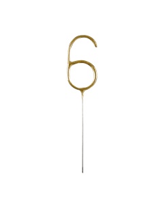 Feeststerretje Cijfer 6 - Goud