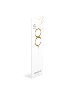 Feeststerretje Cijfer 8 - Goud 2