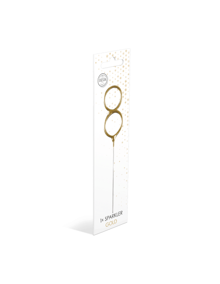 Feeststerretje Cijfer 8 - Goud